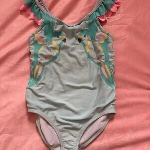 Carter’s baby blue bird Swimsuit, Size 4/5